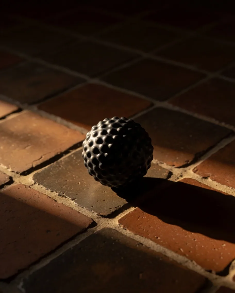 Pelota de masaje con textura de púas