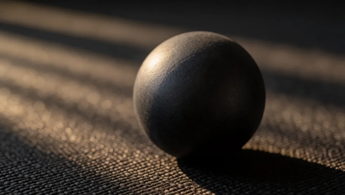 Pelota de masaje en la espalda alta